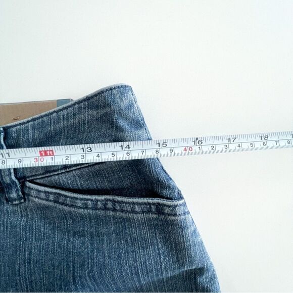 Reitmans Contrast Wide Leg Denim Trousers Blue Jeans Women's Size 5 NWT - Picture 5 of 9